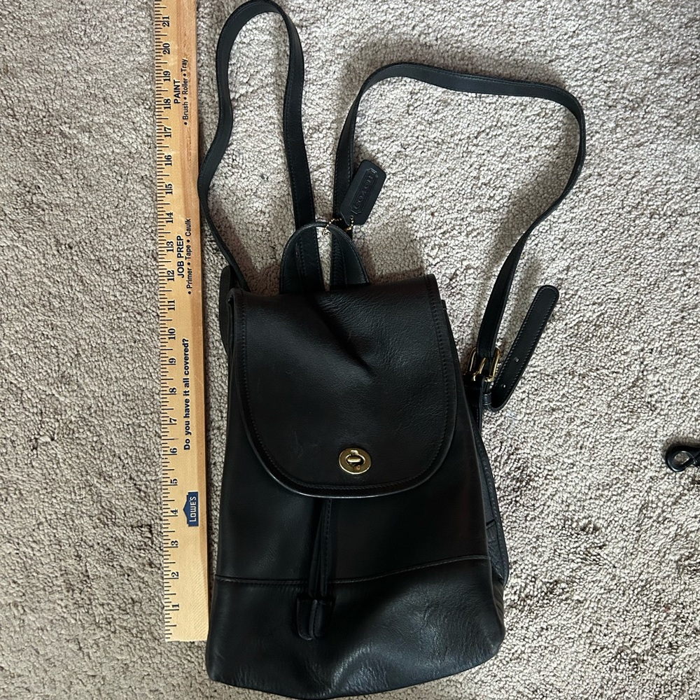 Coach leather backpack